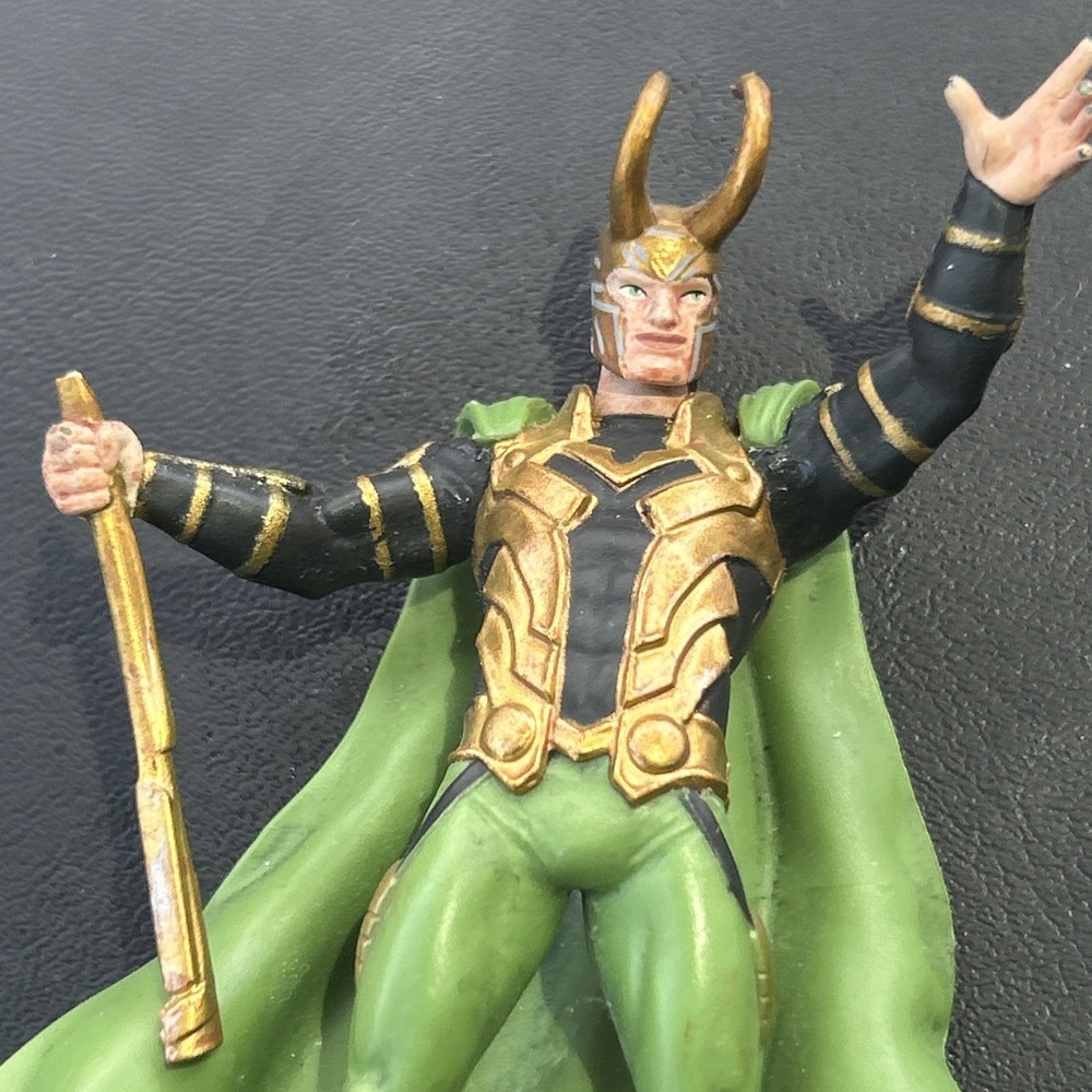 Genuine Marvel Disney Collectible Loki Cake Topper PVC Figurine Figure